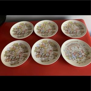 6 x Country Kids Collectors 8” dessert plates
